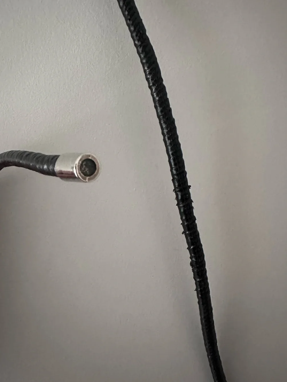 Black Cord Belt with Metal Aglets